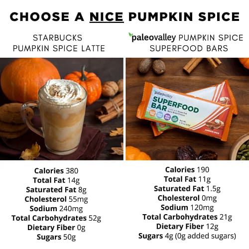 PaleoValley Pumpkin Spice Superfood Bars (LIMITED EDITION!)