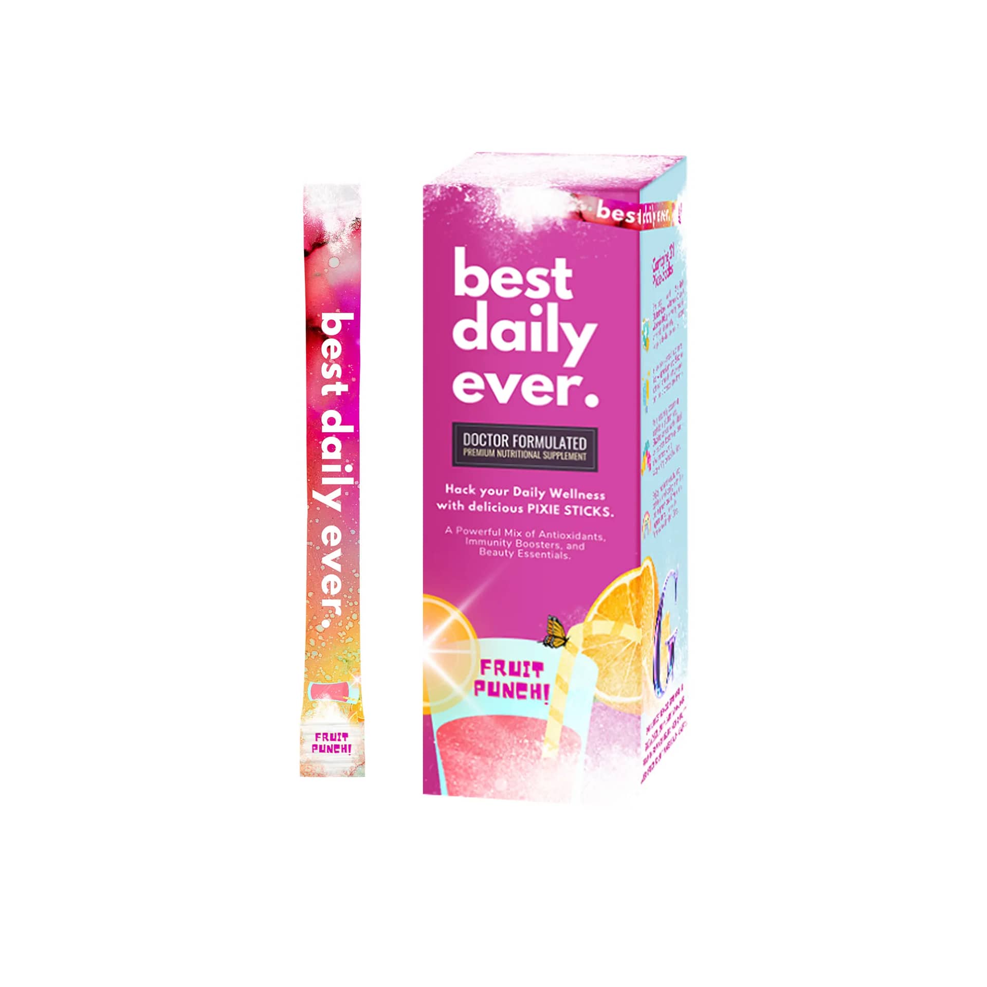 Best Daily Ever Glutathione Pixie Sticks - Wellness + Wisdom